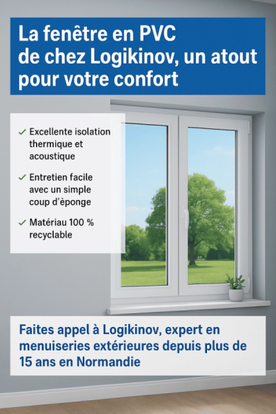 La fenêtre en PVC de chez Logikinov, un atout pour votre confort