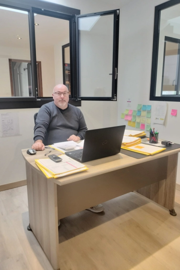 Les collaborateurs Logikinov : Franck, métreur à Fleury sur Orne