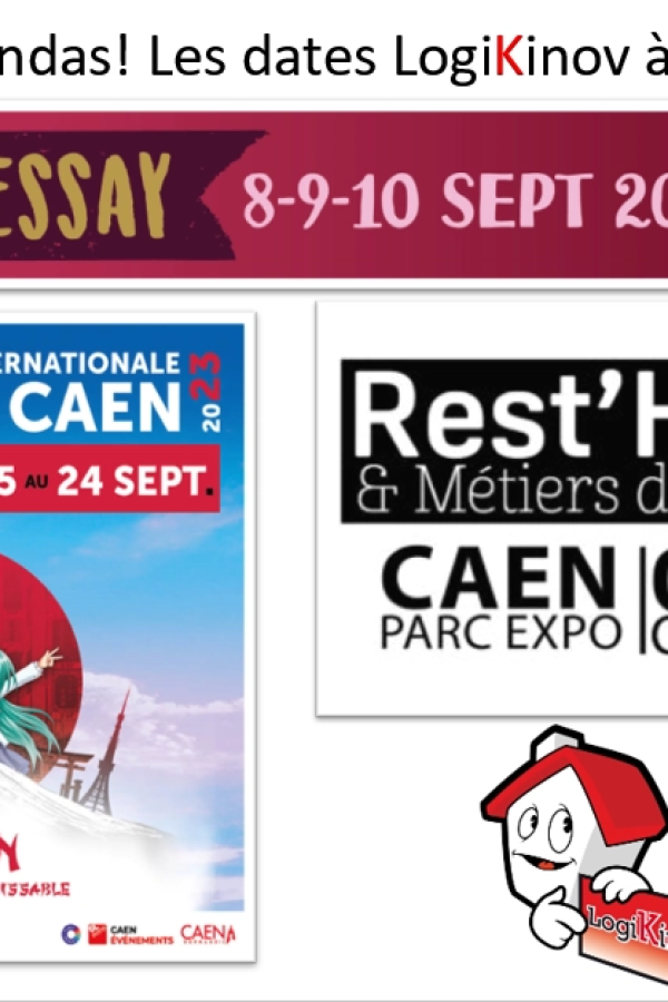 Les dates Logikinov à retenir : Foire de Lessay, Foire Internationale de Caen et Salon REST HOTEL à Caen