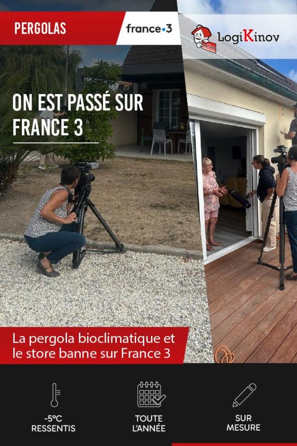 Menuiserie en Normandie : les pergolas Logikinov sur France 3