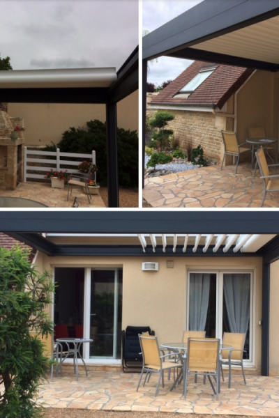 Profitez de votre extérieur avec une Pergola à lames orientables et rétractables