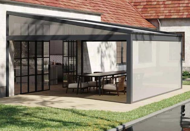 Faites-vous plaisir et ajoutez des options à votre pergola ! - Zoom produit : la pergola B128 XL de Brustor