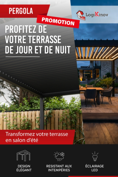 Zoom sur la pergola B160 : profitez d'une promo LED offerte !