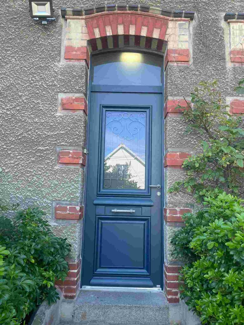 Porte mixte Bois/Aluminium - Installation de porte d'entrée mixte bois et alu