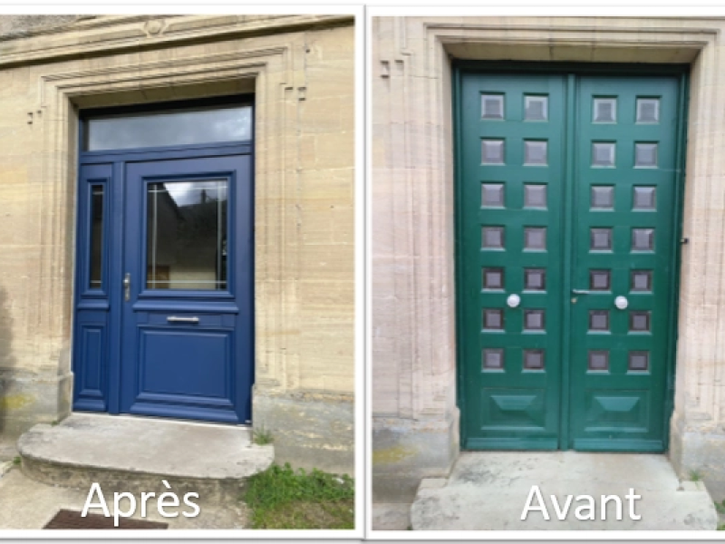 Avant-après : métamorphose d’une porte d’entrée en Normandie