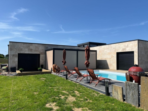 Mise en place pergola B200 XL Brustor en Seine Maritime