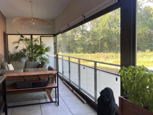 Installation pour balcon en Bretagne