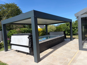 Installation d'une pergola bioclimatique près de Caen