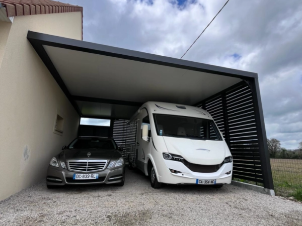 Installation d’un carport dans la Manche