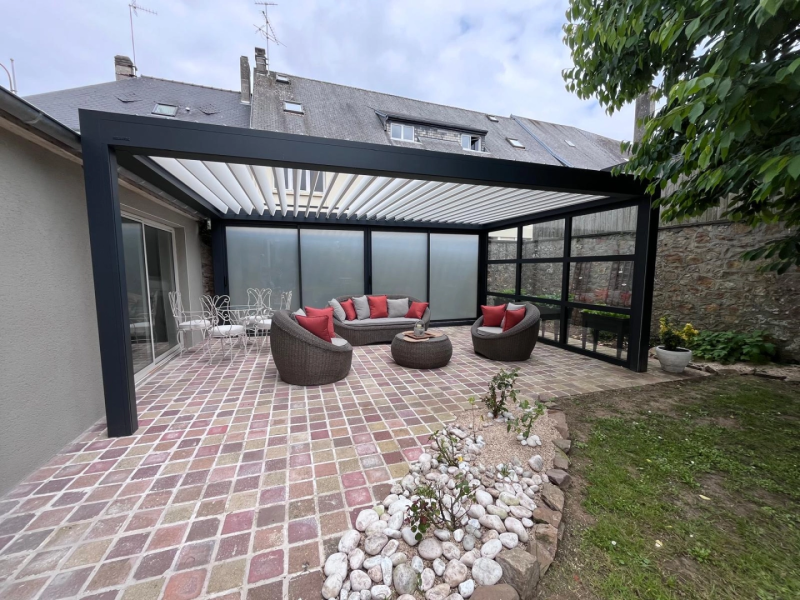 Installation d’une pergola Brustor à Périers - Calvados