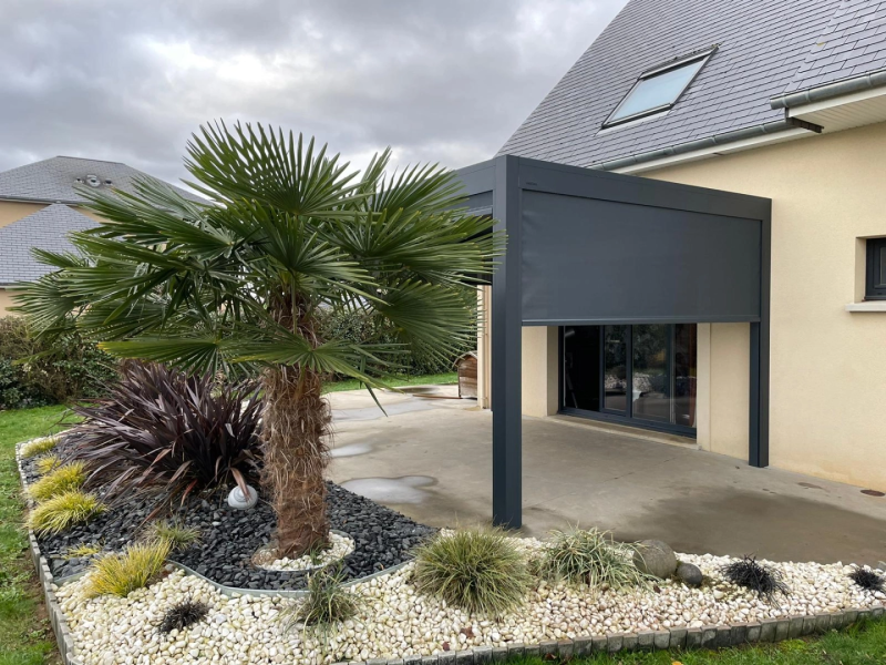 Installation d’une pergola Brustor dans le Calvados