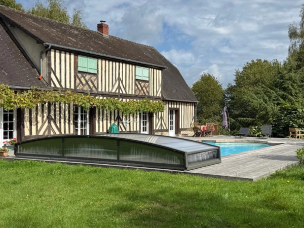 Mise en place d'un abri piscine à Gonneville-sur-mer